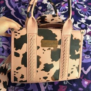 Wrangler Pink and Black Women's Bag with Matching Wallet